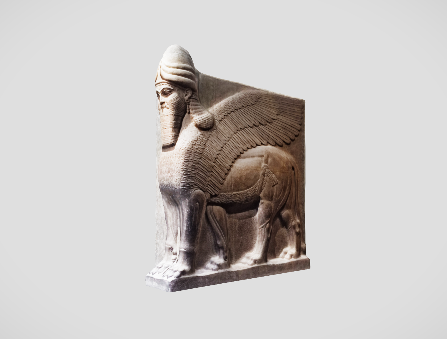 Human-headed winged lion (lamassu)